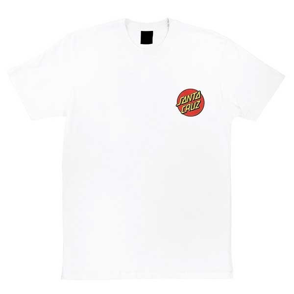 Santa Cruz Classic Dot White Youth T-Shirt [Size: 8]