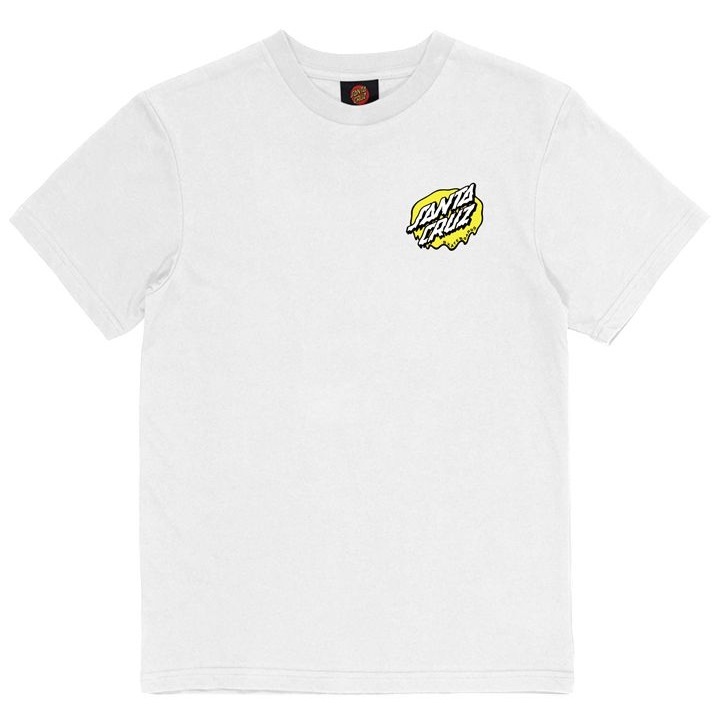 Santa Cruz UV Meek OG Slasher White Youth T-Shirt [Size: 8]