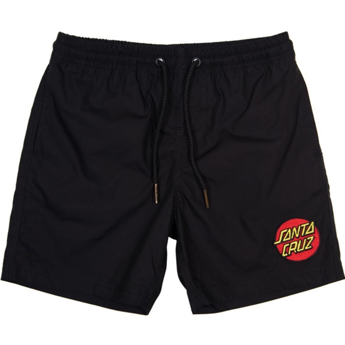 Santa Cruz Classic Dot Cruzier Black Youth Shorts [Size: 8]