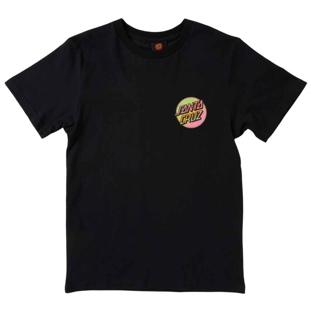 Santa Cruz Contra Dot Pop Black Youth T-Shirt [Size: 14]