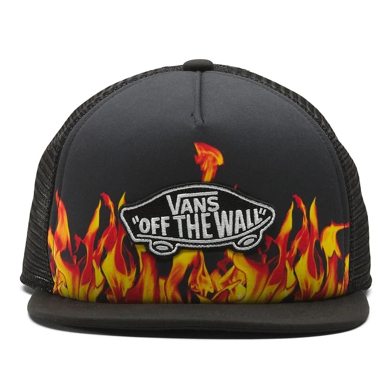 Vans Classic Patch Black Yellow Youth Trucker Hat