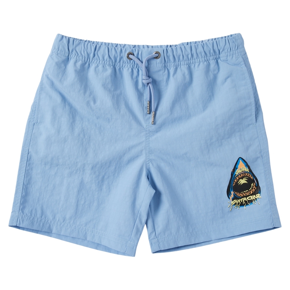 Santa Cruz Speed Wheel Shark Blue Youth Shorts [Size: 10]