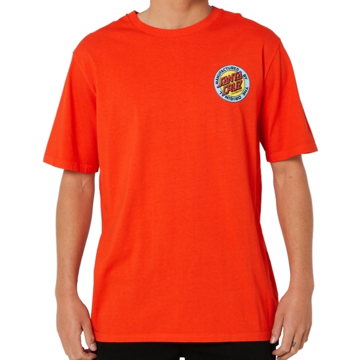Santa Cruz MFG Dot Retro Red T-Shirt [Size: S]