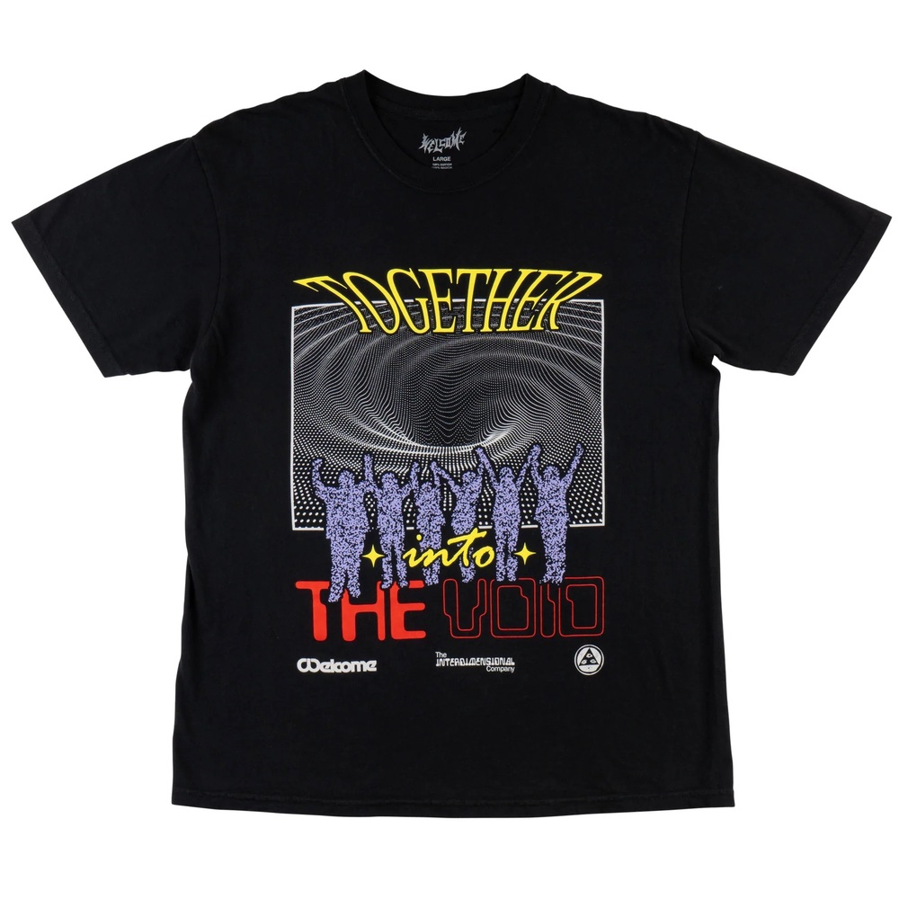 Welcome Skateboards Void Garment Dyed Black T-Shirt [Size: M]