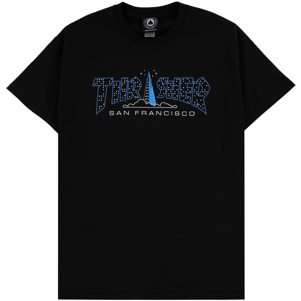 Thrasher Pyramid Black T-Shirt [Size: M]