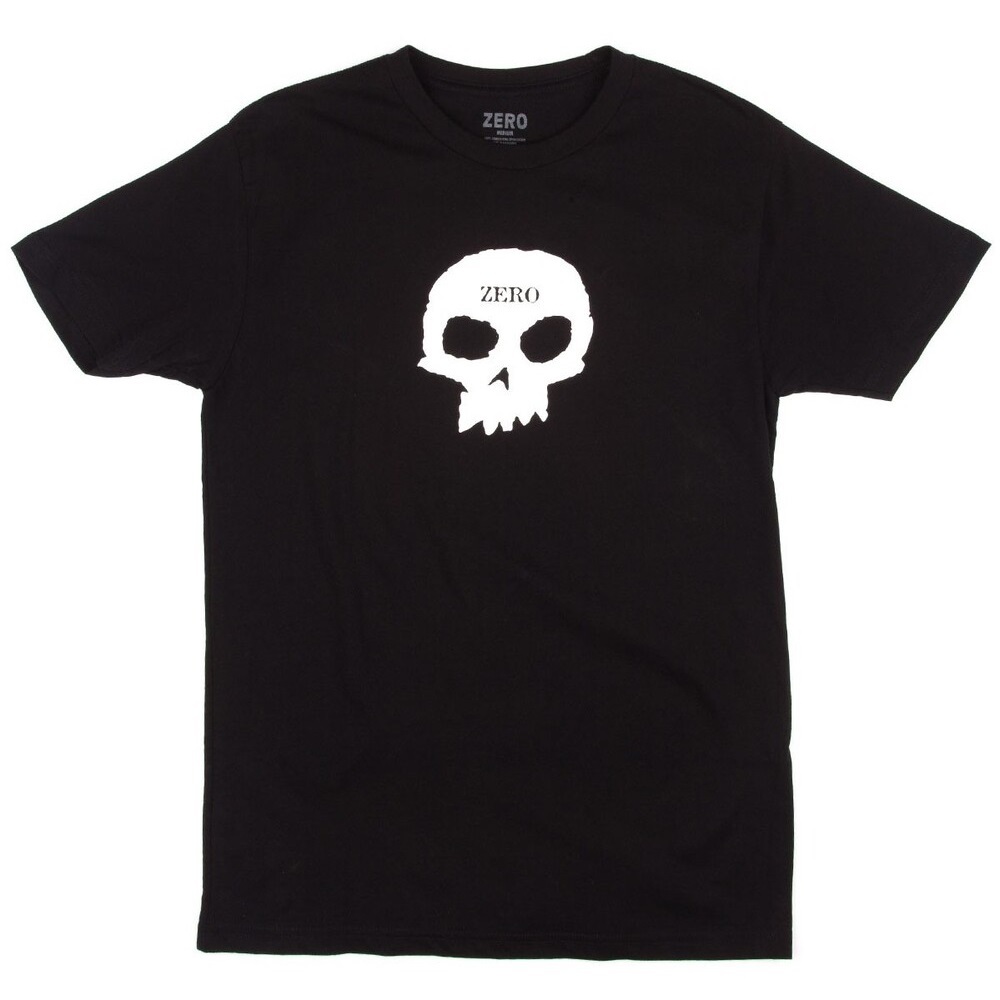 Zero Single Skull Black White T-Shirt [Size: M]