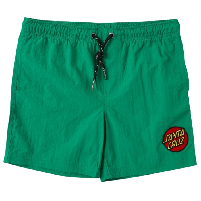 Santa Cruz Classic Dot Cruzier Green Youth Shorts [Size: 12]