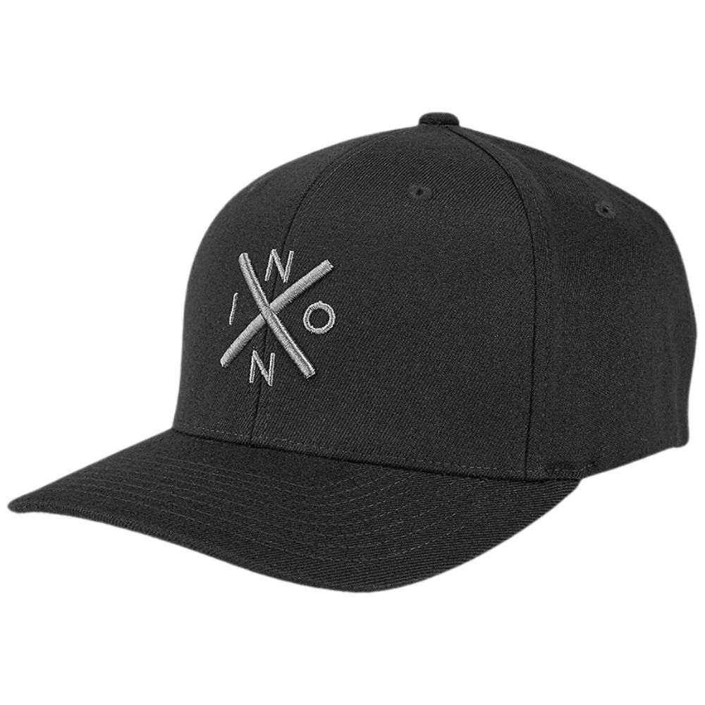 Nixon Exchange Flexfit Black Charcoal Hat [Size: S/M]
