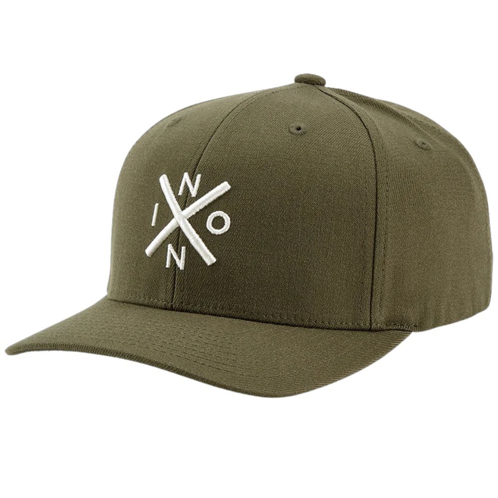 Nixon Exchange Flexfit Olive Taupe Hat [Size: S/M]