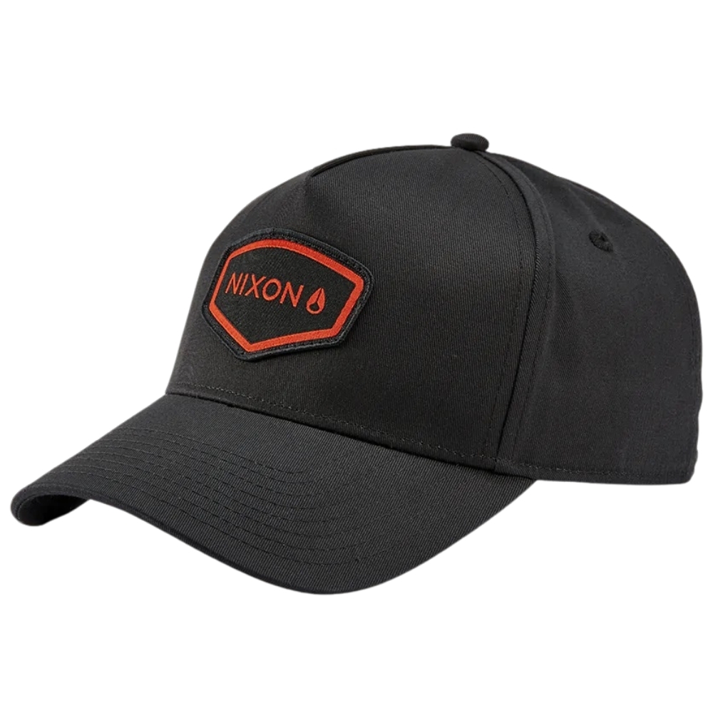 Nixon Watts Black Red Snapback Hat