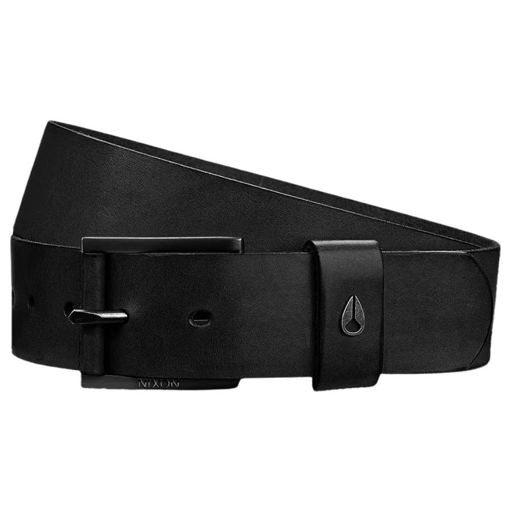 Nixon Americana Black Leather Belt [Size: M]