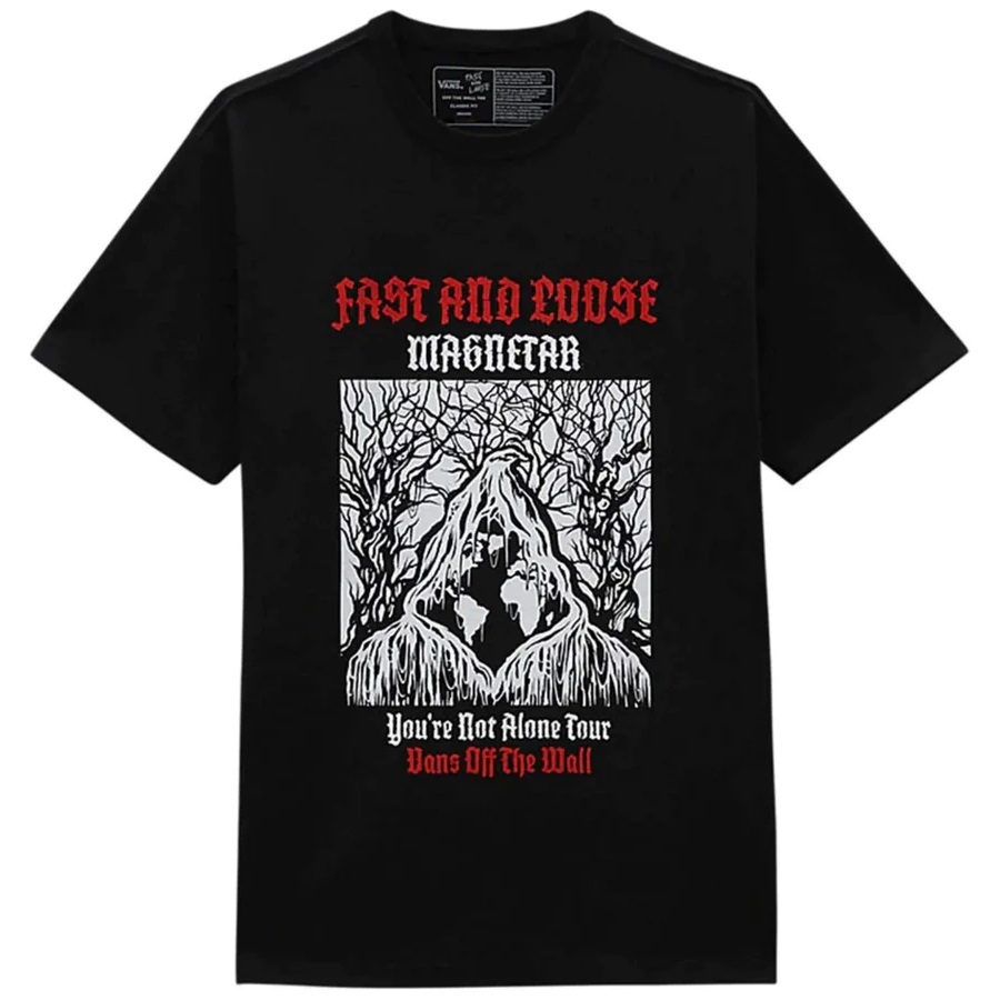 Vans Fast And Loose Off The Wall Black T-Shirt [Size: S]
