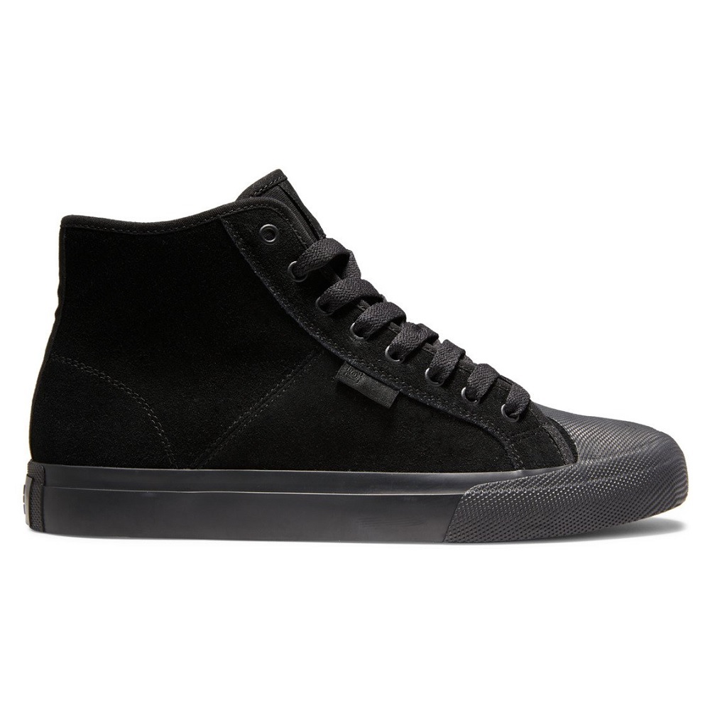 DC Manual Hi RT Black Battleship Black Mens Skate Shoes [Size: US 9]