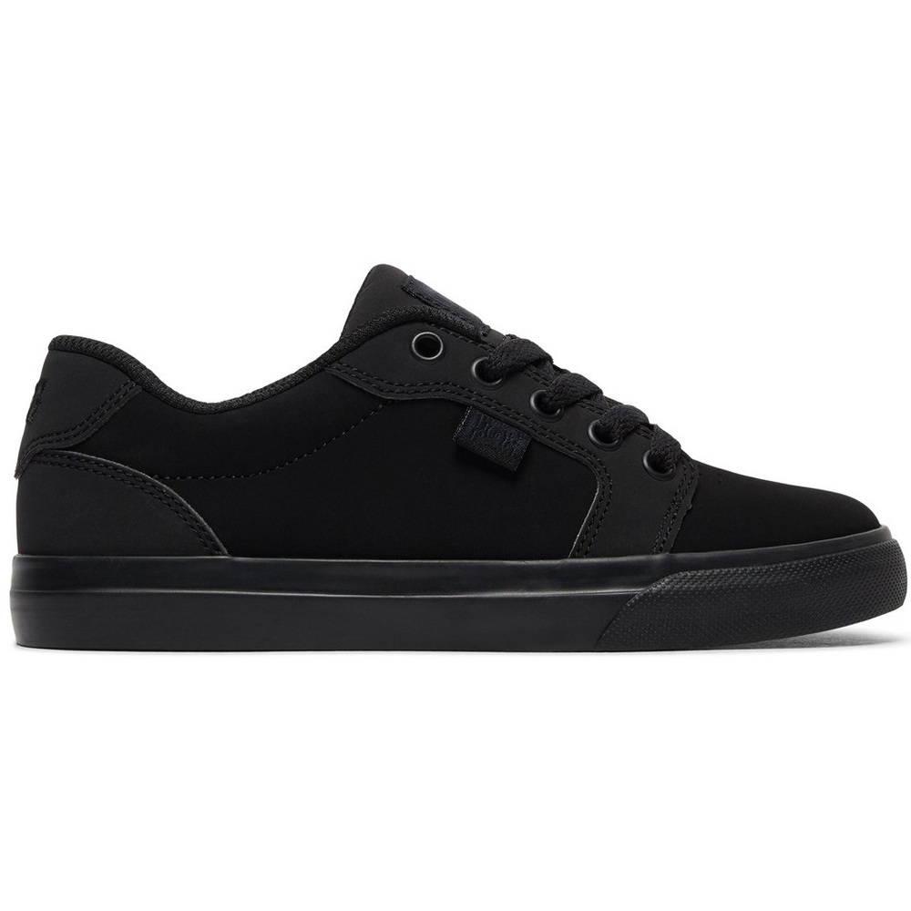 DC Anvil Black Black Youth Skate Shoes [Size: US 2]