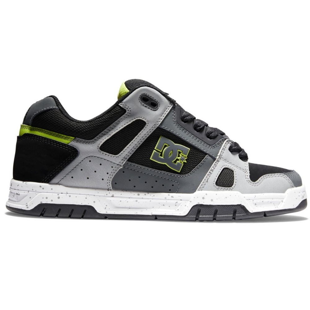 DC Stag Black Grey Green Mens Skate Shoes [Size: US 11]