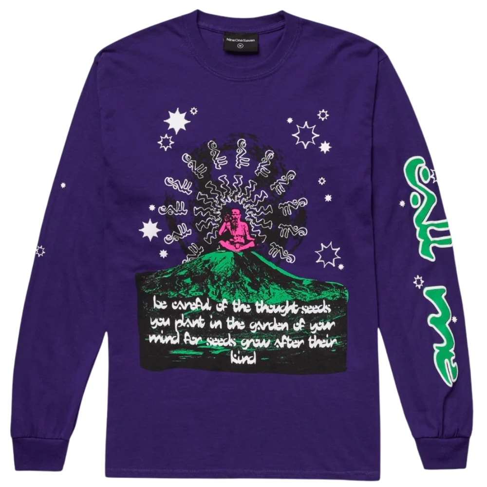 Call Me 917 Hippy Purple Long Sleeve T-Shirt [Size: M]