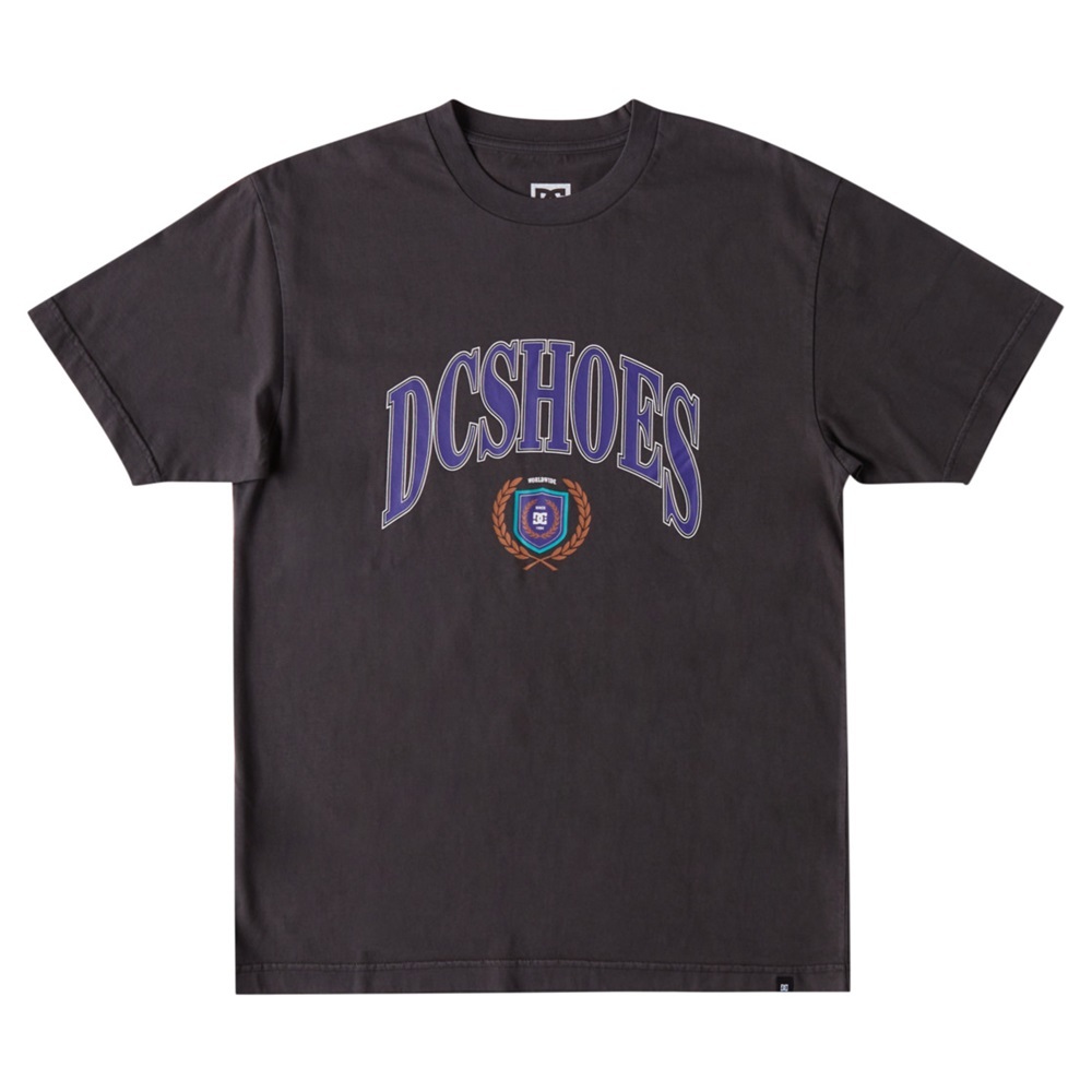 DC Upper Class Black Enzyme Wash T-Shirt [Size: L]