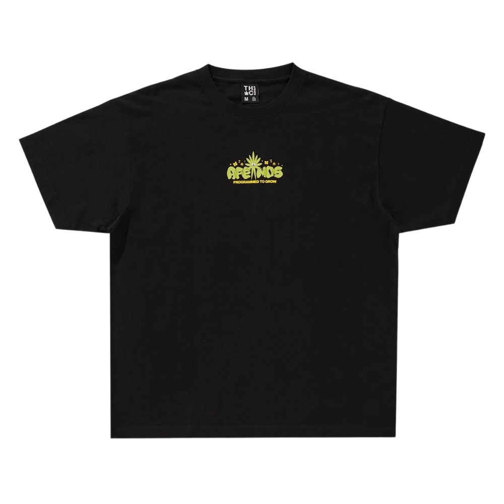 Afends Programmed Hemp Boxy Graphic Black T-Shirt [Size: M]