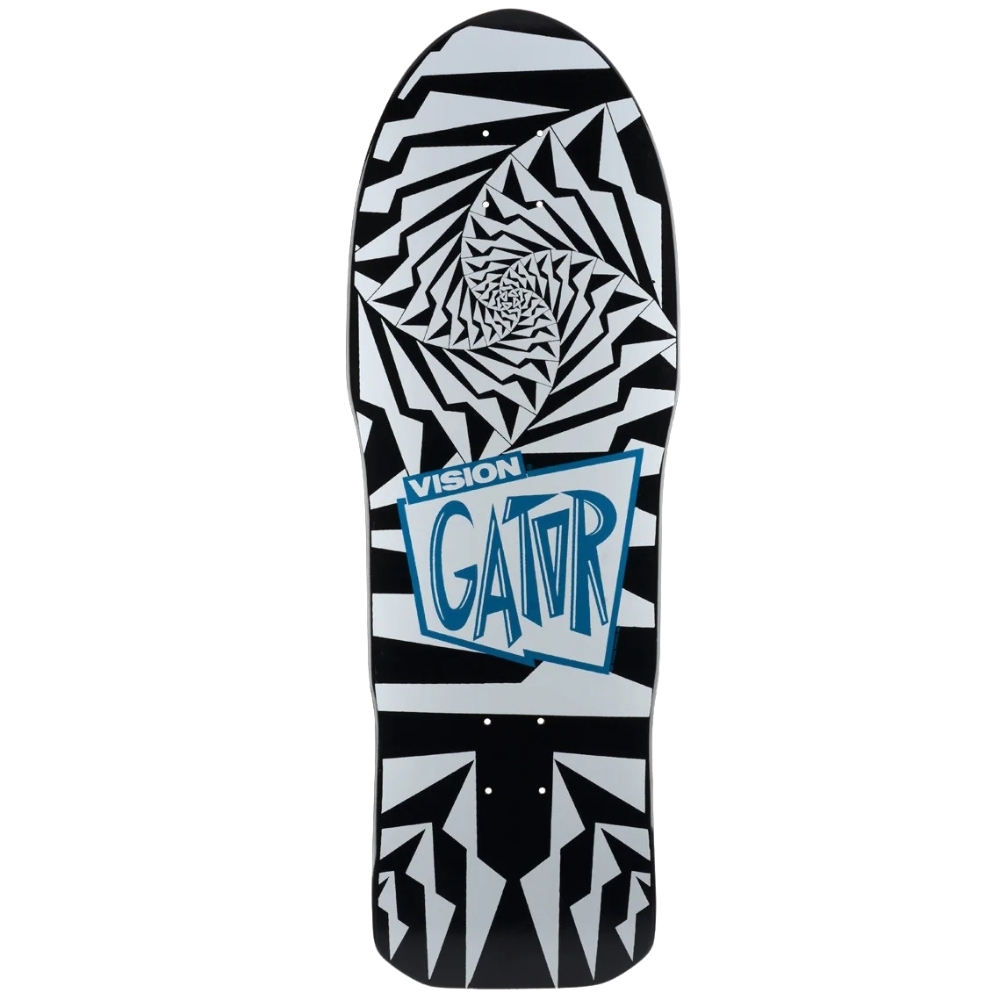 Vision Gator II Reissue Black White Skateboard Deck