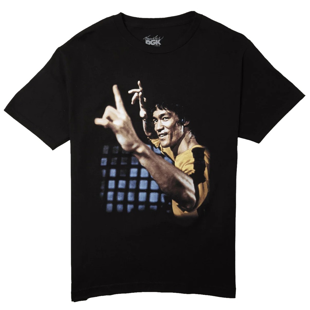 DGK Don't Think Bruce Lee Black T-Shirt [Size: S]