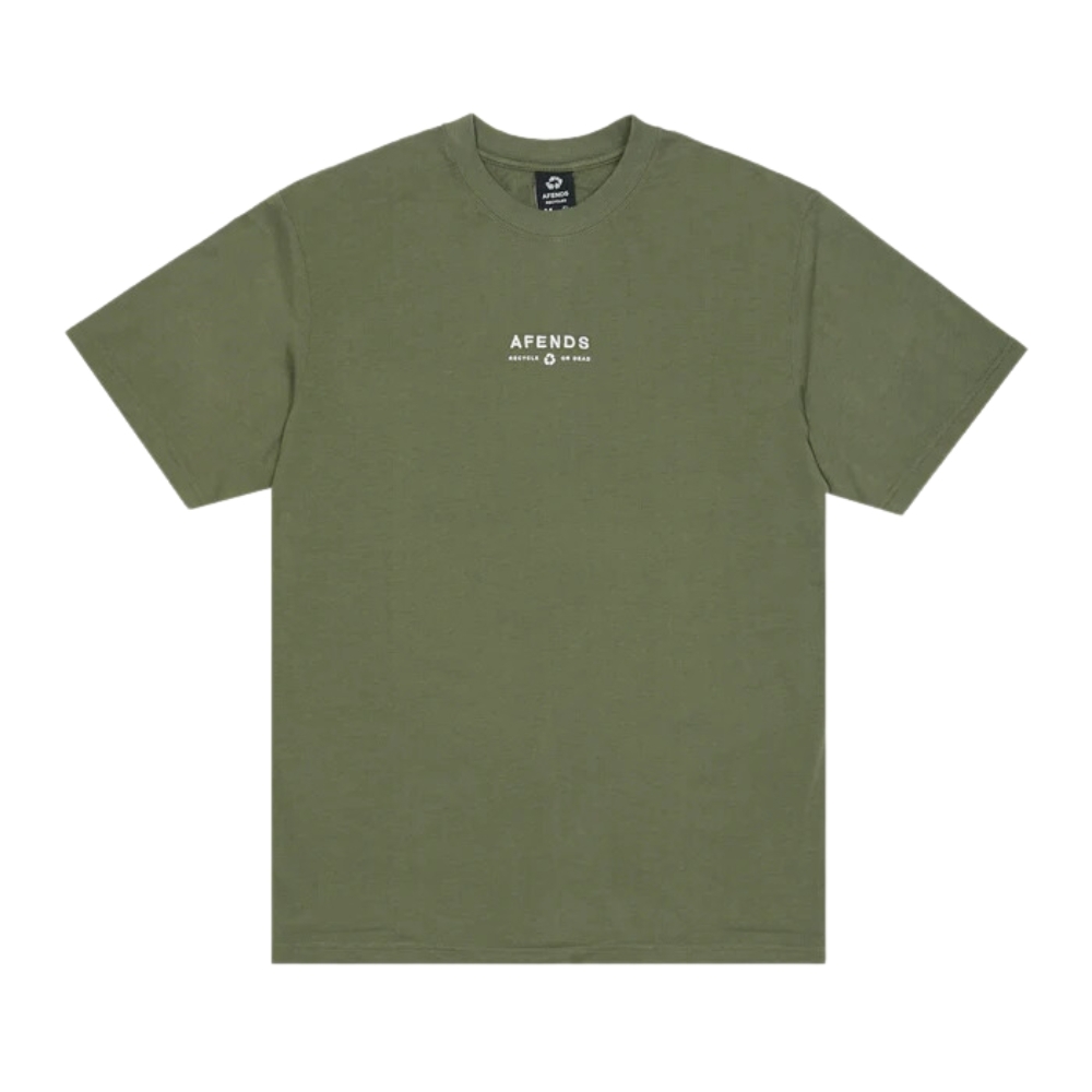 Afends Calico Recycled Retro Logo Cypress T-Shirt [Size: S]