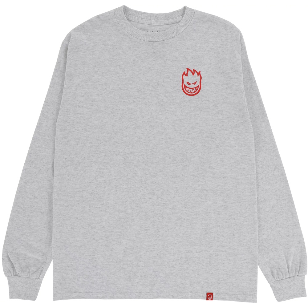 Spitfire Classic Vortex Ash Red Long Sleeve Shirt [Size: S]