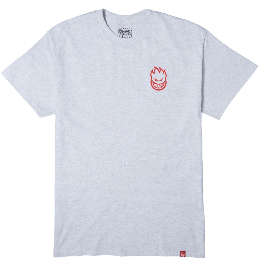 Spitfire Classic Vortex Ash Red T-Shirt [Size: S]