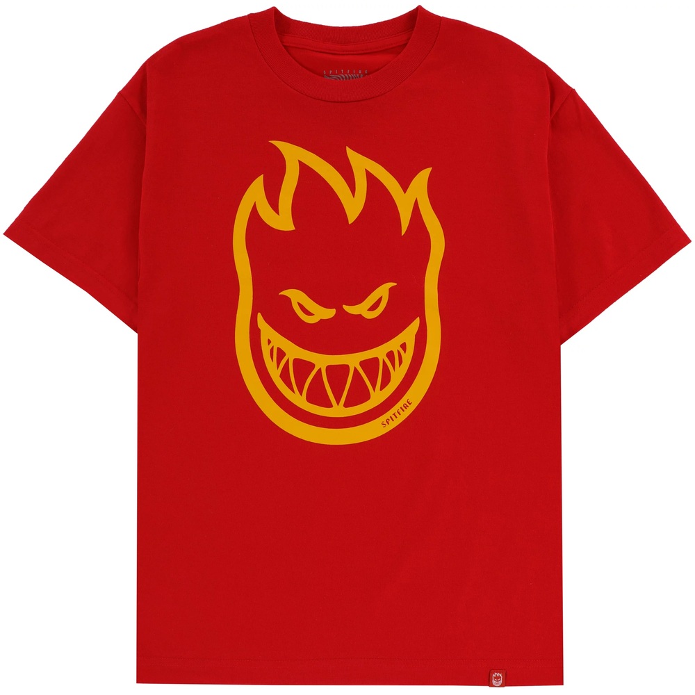 Spitfire Bighead Red Gold Youth T-Shirt [Size: S]