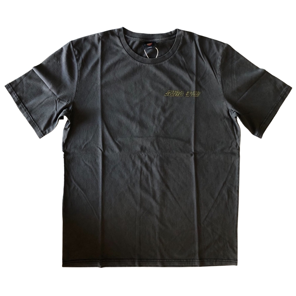 Santa Cruz Dressen Roses Dot Black T-Shirt [Size: L]