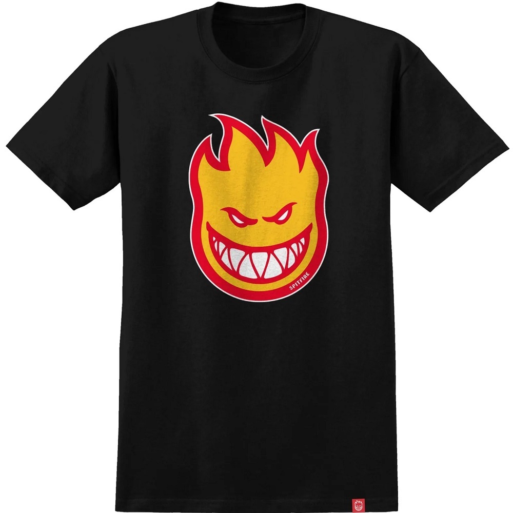 Spitfire Bighead Fill Black Gold Red Youth T-Shirt [Size: M]