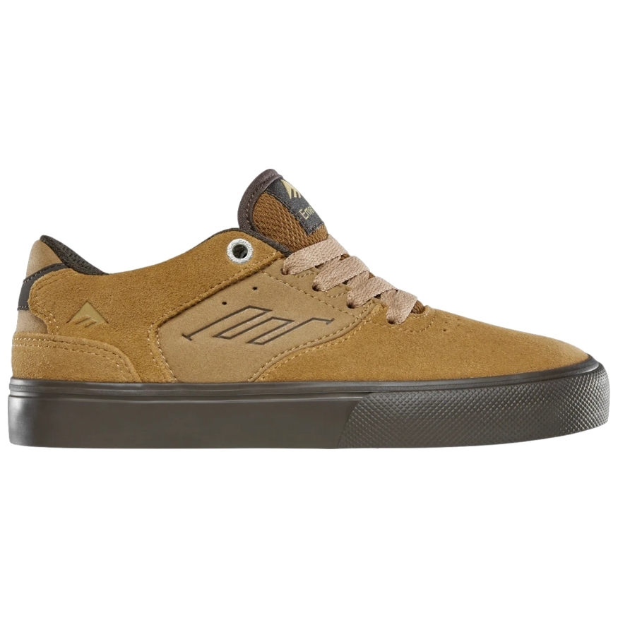 Emerica The Low Vulc Tan Brown Youth Skate Shoes [Size: US 2]