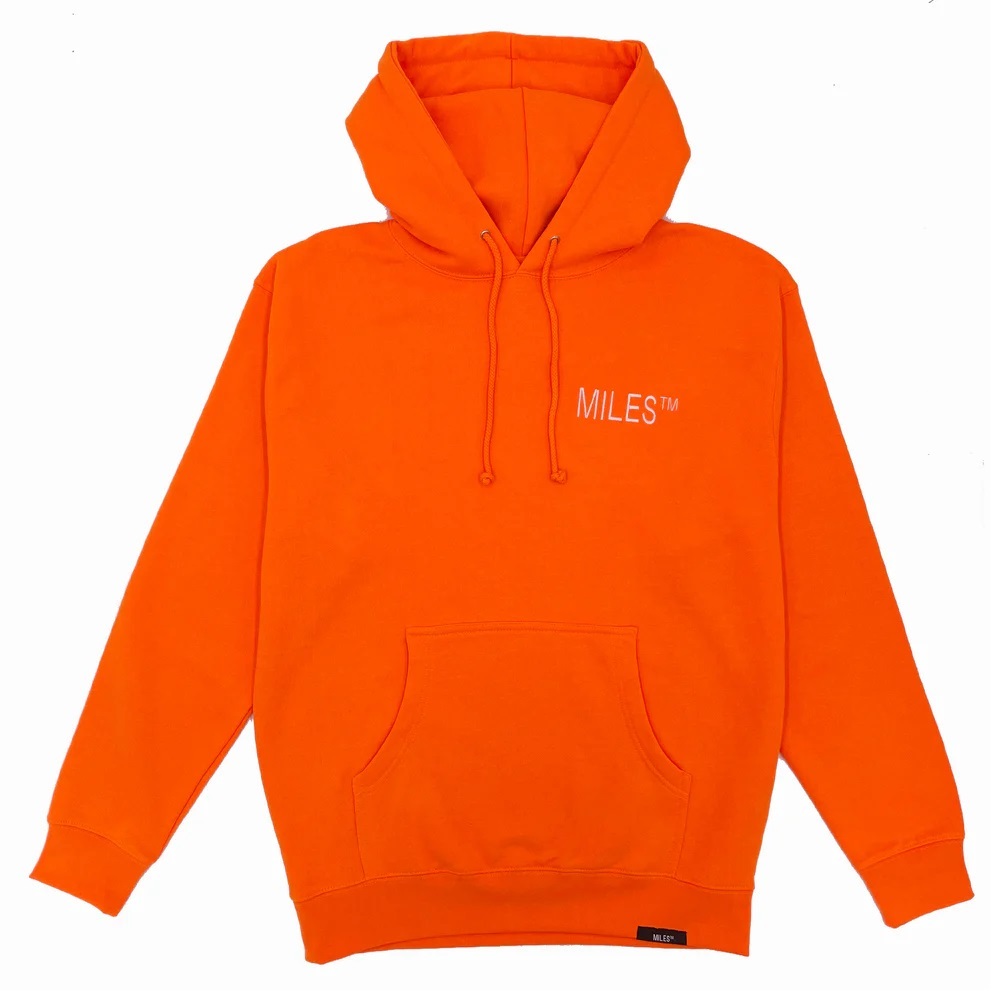 Miles Griptape Logo Hit Orange Hoodie [Size: L]