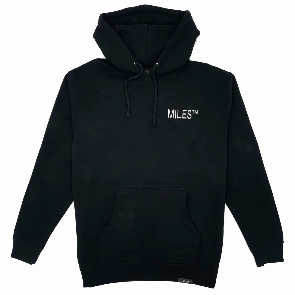 Miles Griptape Logo Hit Black Hoodie [Size: S]