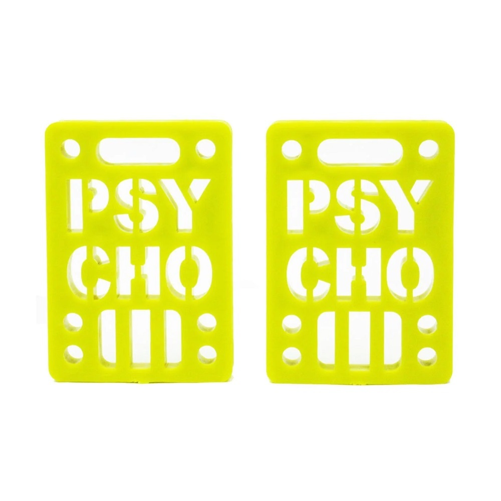 Vision Psycho Yellow 1/4 Skateboard Riser Set