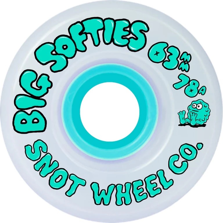 Snot Wheel Co Big Softies 78A 63mm Skateboard Wheels