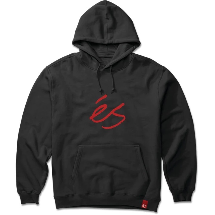 ES Script Black Red Hoodie [Size: M]
