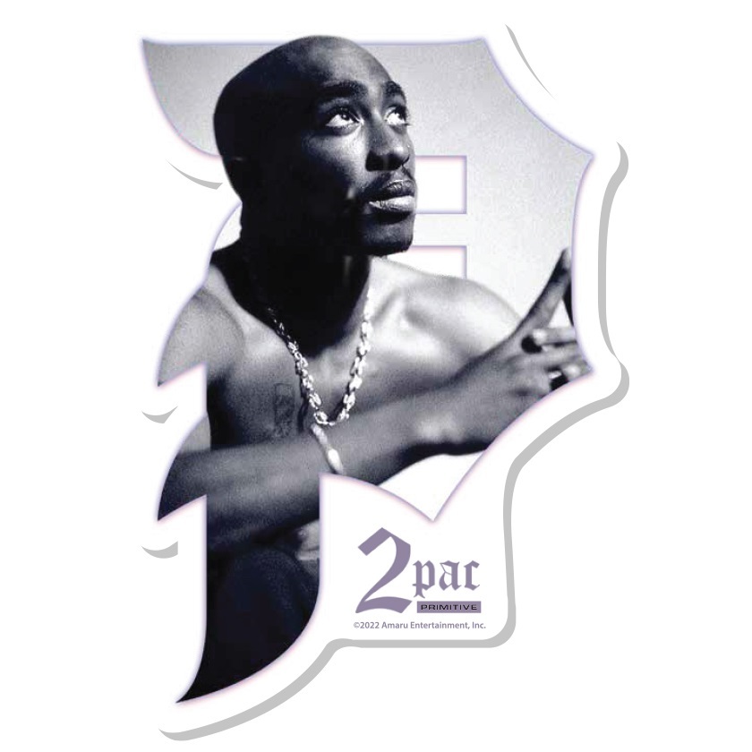 Primitive Tupac Praise Skateboard Sticker
