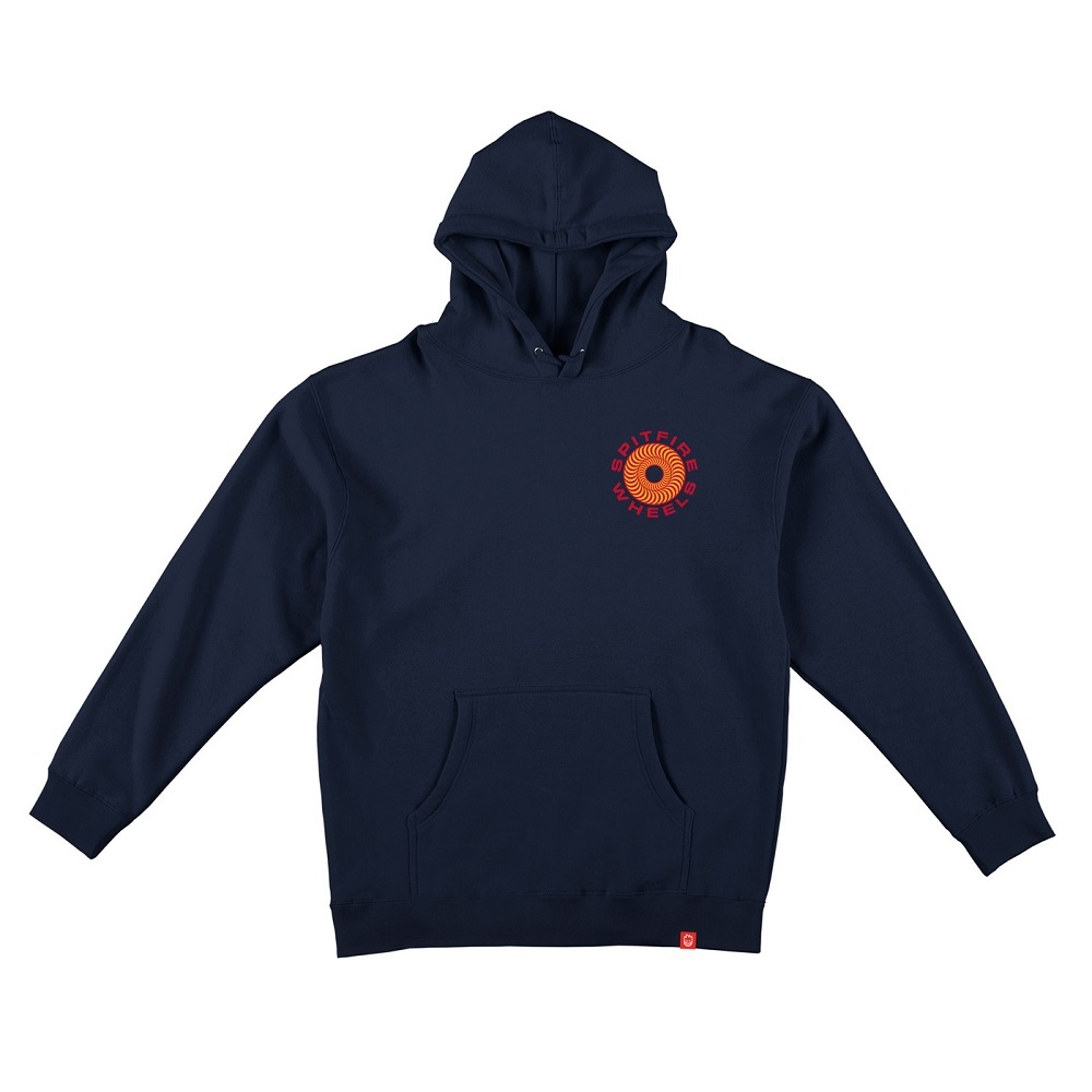 Spitfire Classic 87 Swirl Navy Red Hoodie [Size: XL]