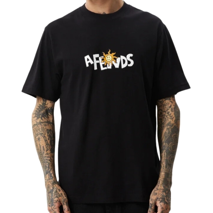 Afends Sunshine Recycled Retro Black T-Shirt [Size: M]