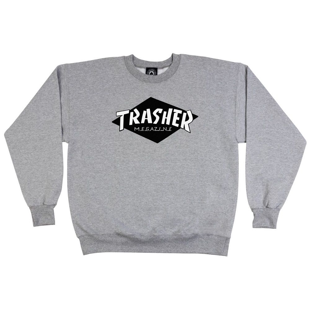 Thrasher Trasher Grey Crew Jumper [Size: L]