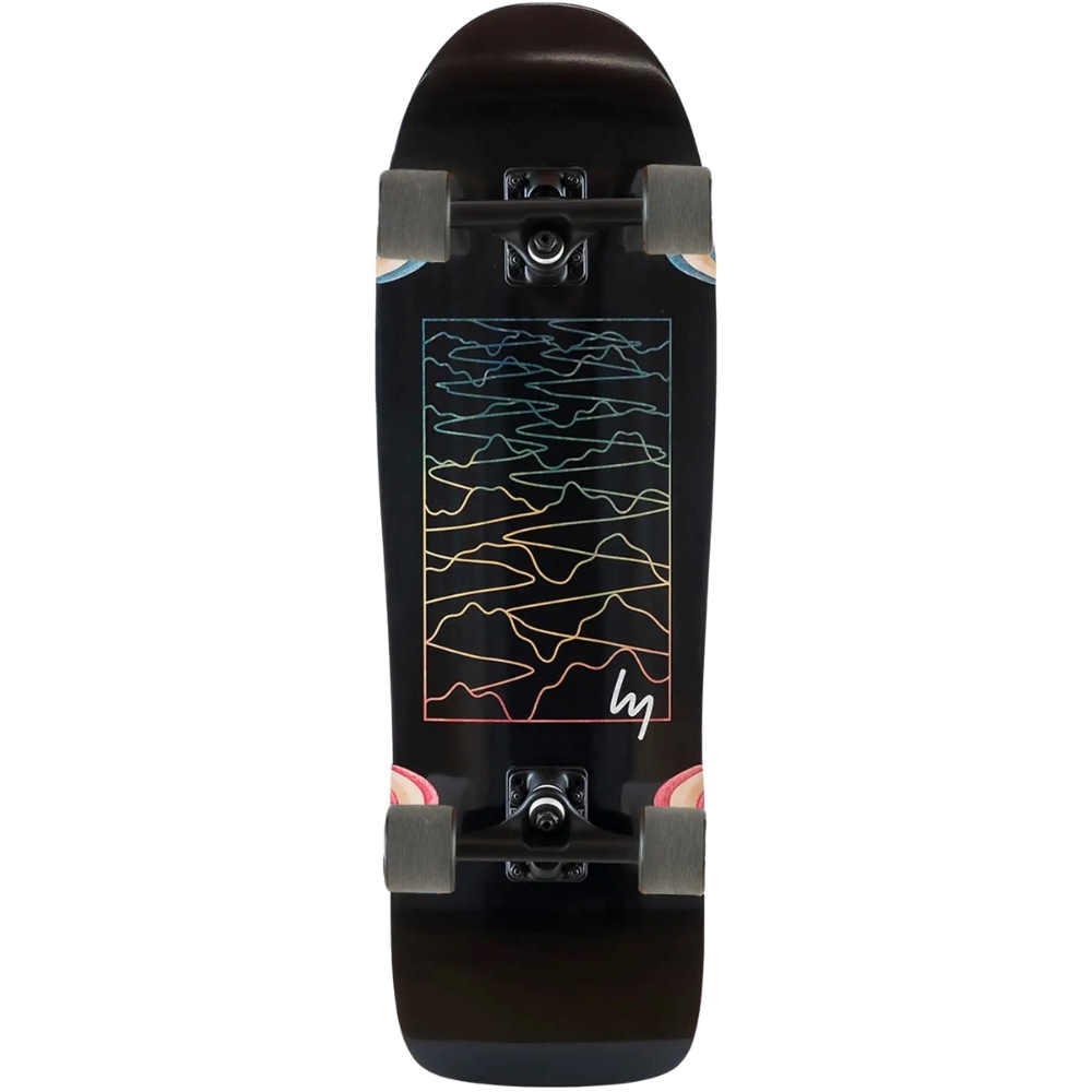 Landyachtz ATV Ditch Life Black Sine Wave Cruiser Skateboard