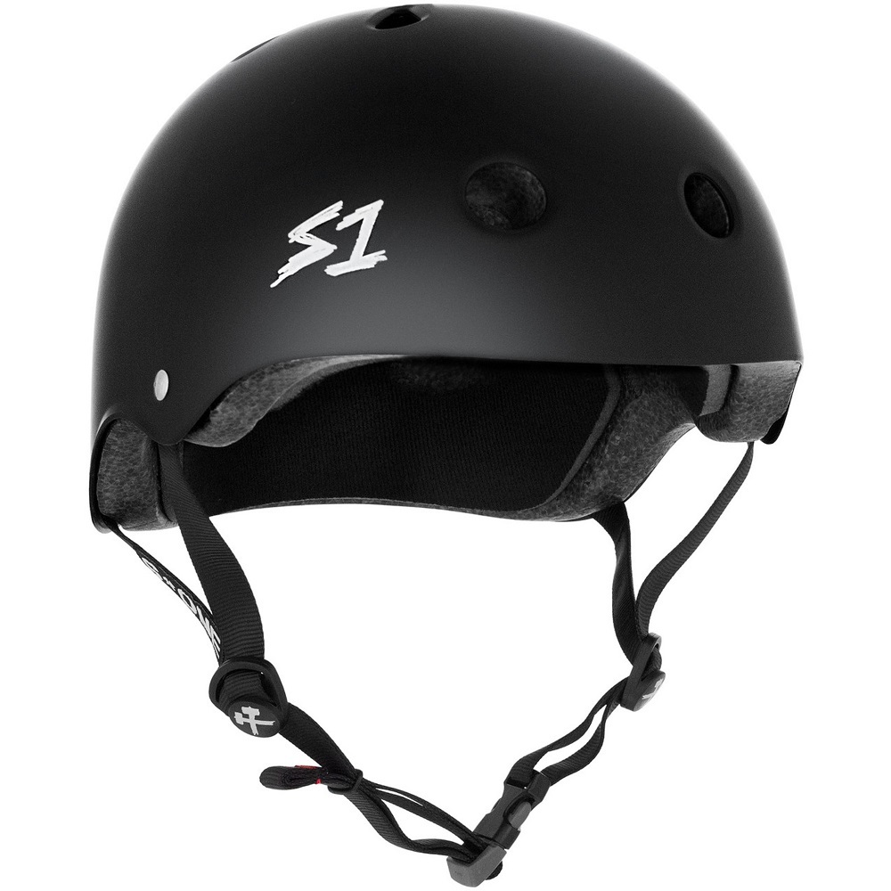 S1 S-One Mega Lifer Certified Black Matte Helmet [Size: S]