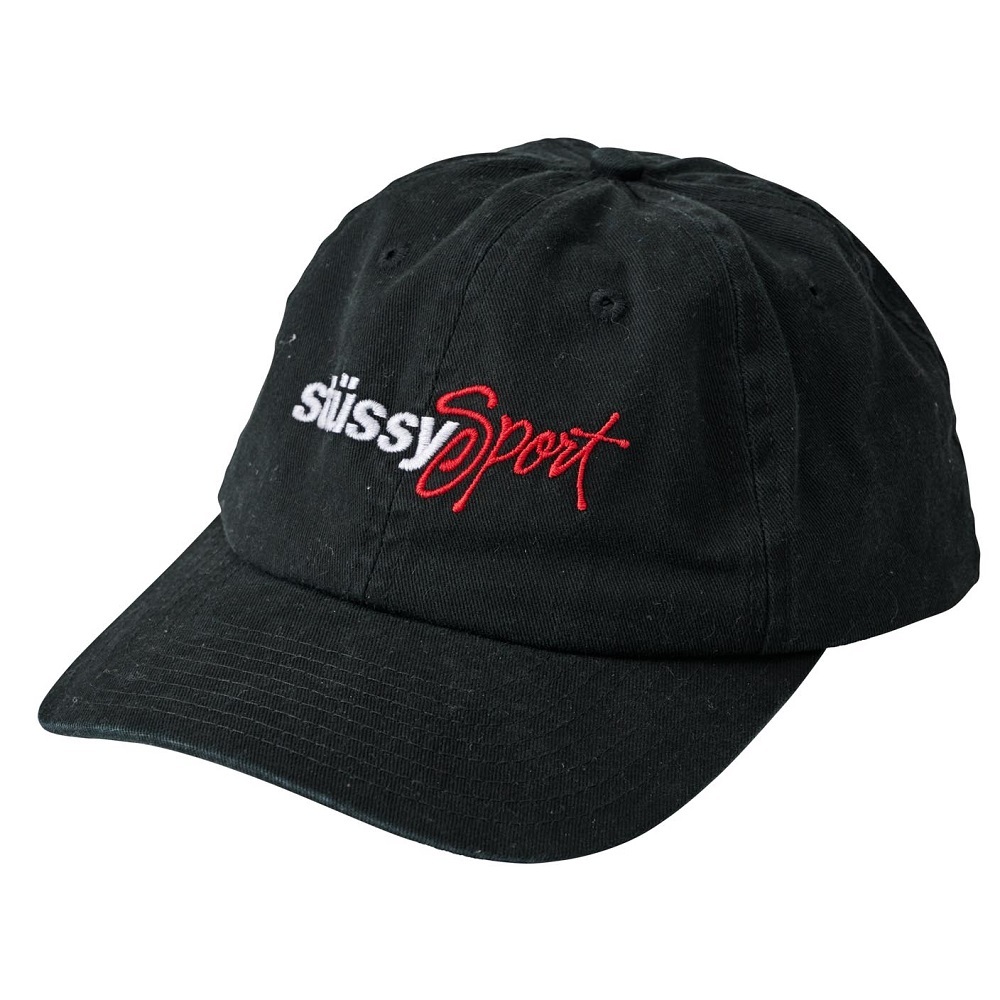 Stussy Sport Low Pro Black Hat