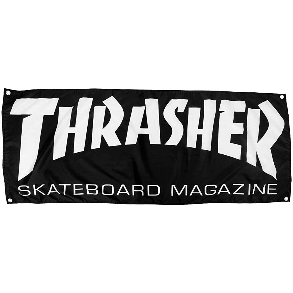 Thrasher Skate Mag Banner Black