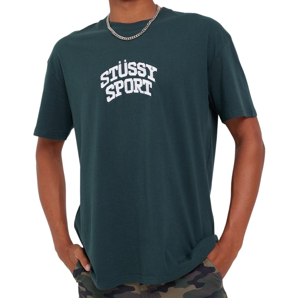 Stussy Sport Dark Green T-Shirt [Size: L]