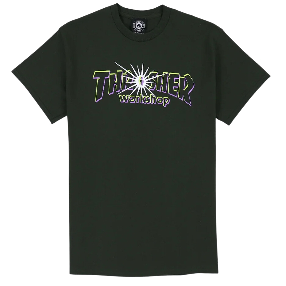 Thrasher X Alien Workshop Nova Forest Green T-Shirt [Size: L]