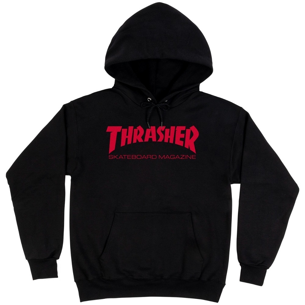 Thrasher Skate Mag Black Red Hoodie [Size: S]