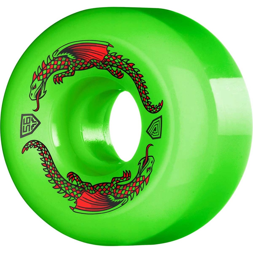 Powell Peralta Dragon Formula Green 93A 58mm x 33mm Skateboard Wheels