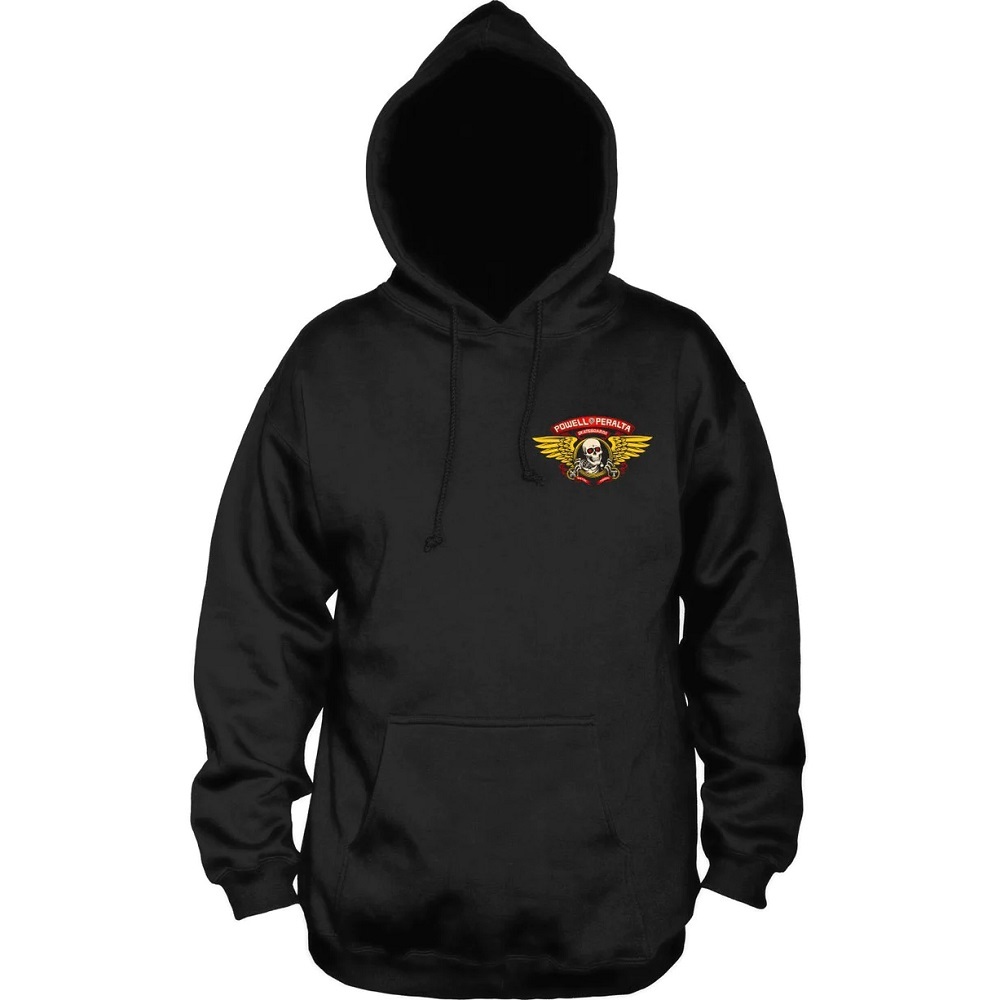 Powell Peralta Winged Ripper Black Hoodie [Size: S]