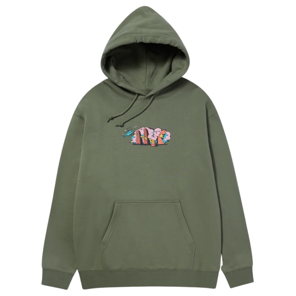HUF Street Level Olive Hoodie [Size: S]